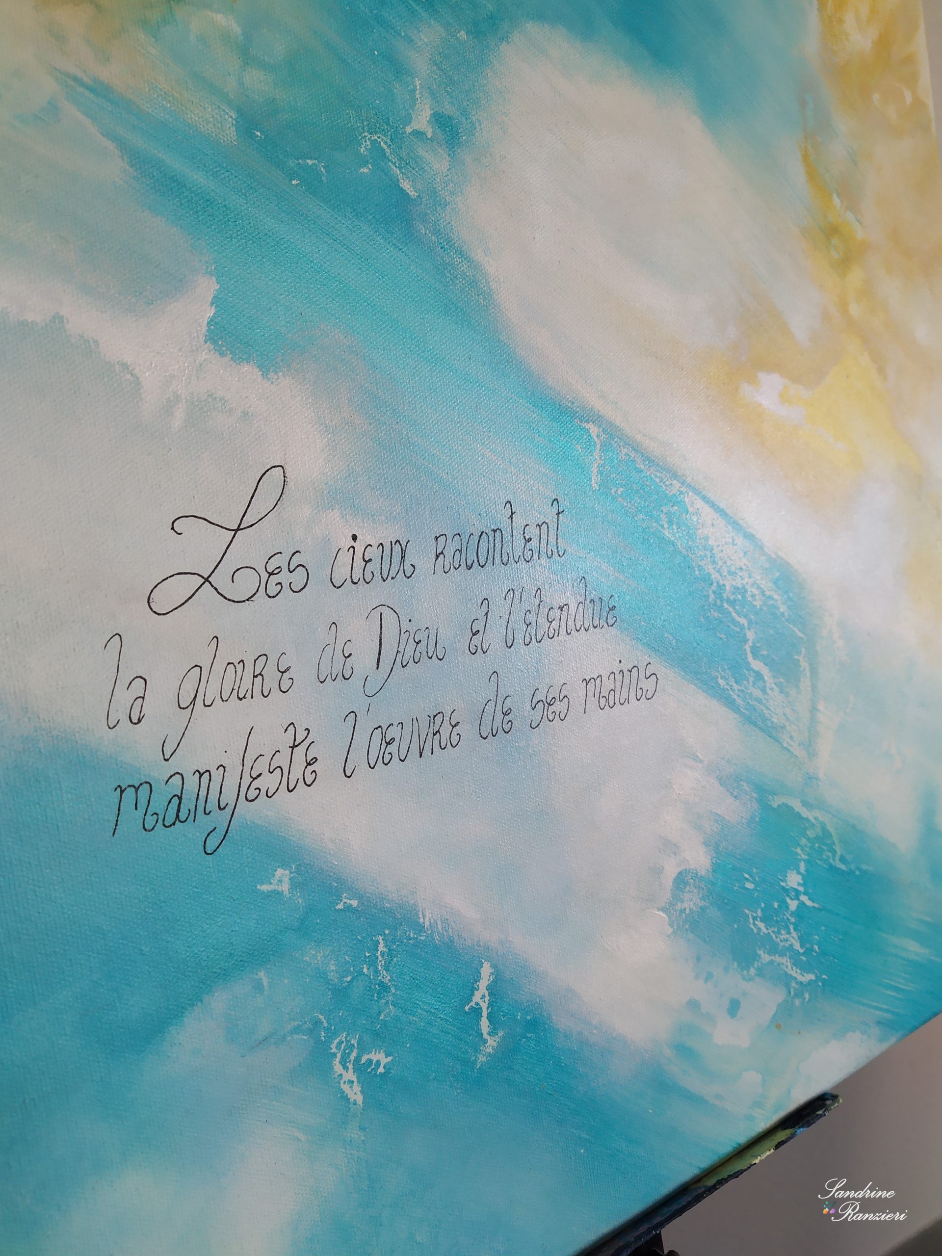 Tableau Les cieux racontent sa gloire Art Abstrait Chretien